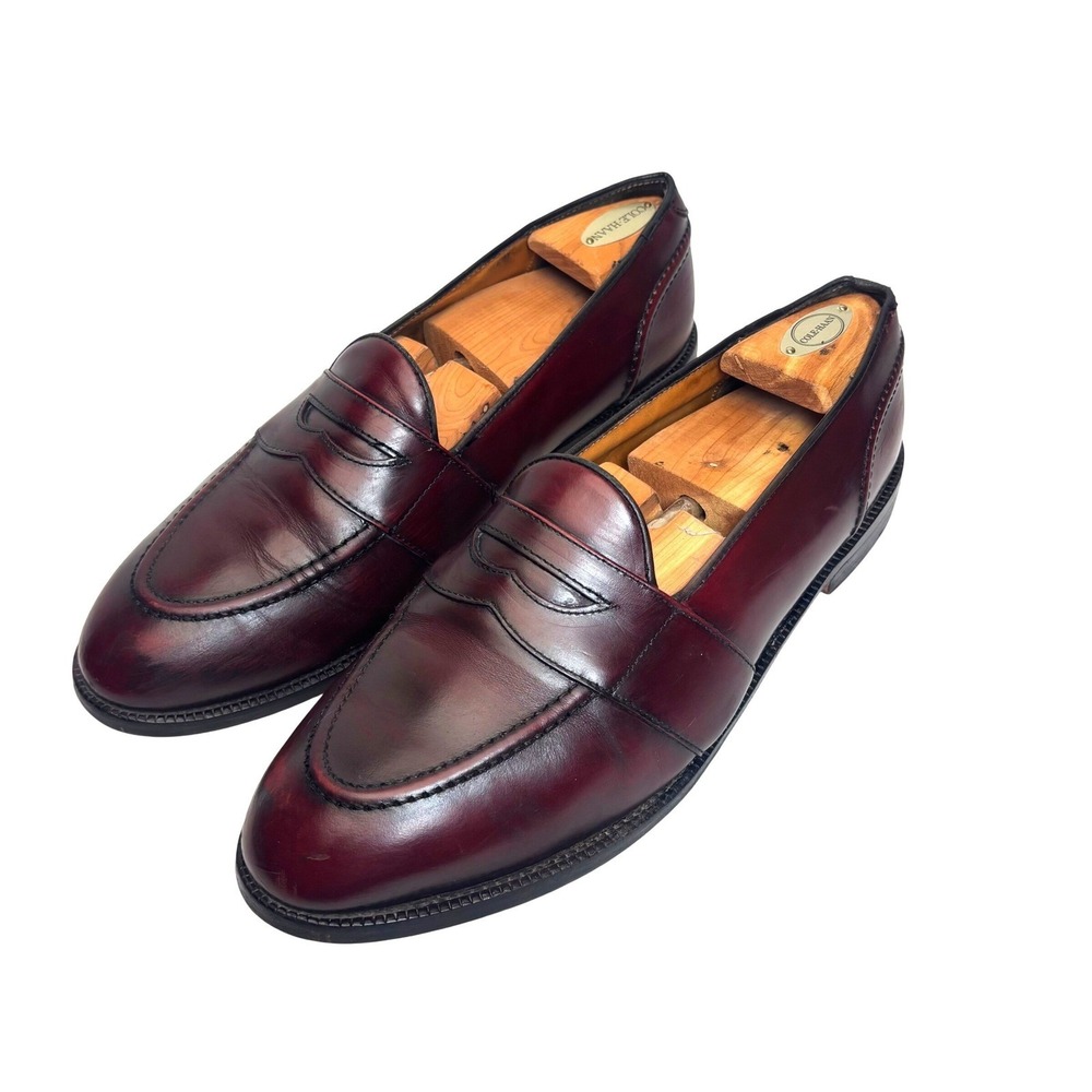 Cole Haan Loafers Burgundy Brown Leather USA Timeless Regency Preppy VTG 11.5 D